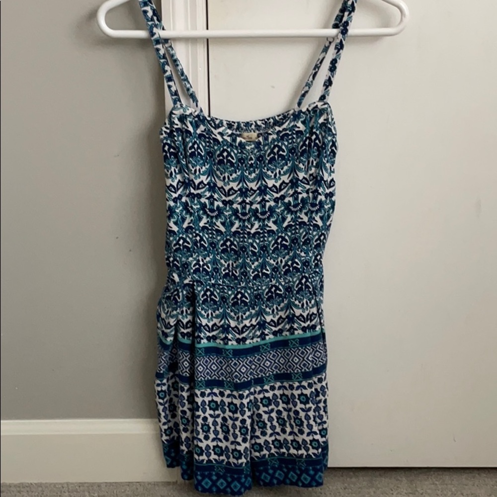 Hollister blue romper